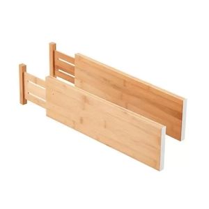 Bamboo Deep Drawer Organizers (Pack of 2)